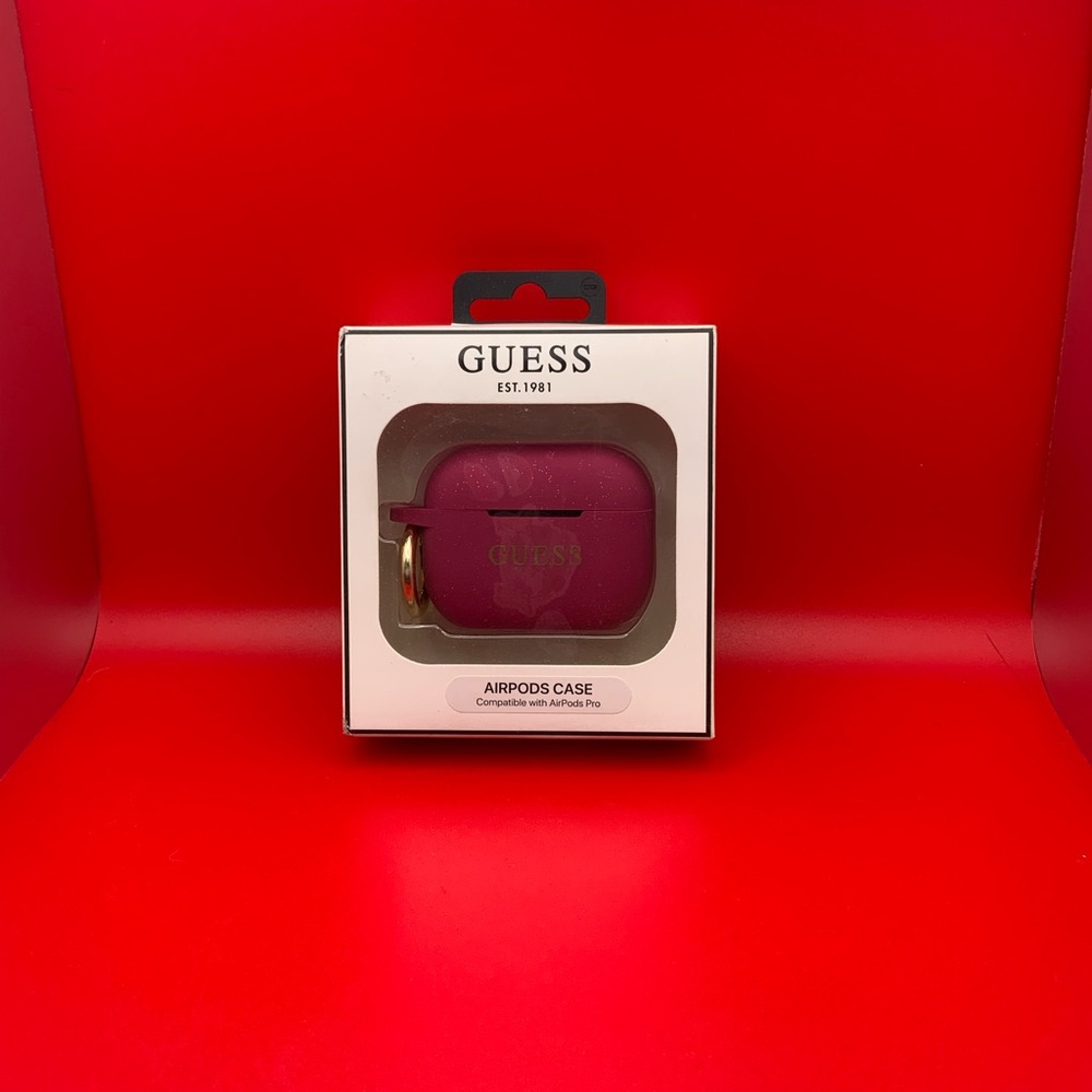 #63 New In Box Guess Magenta AirPod Pro Case